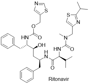 Structure of Ritonavir- part of Paxlovid