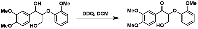 Figure 3: Selective oxidation of benzylic alcohol in the presence of other OH group by DDQ.