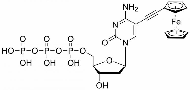 Main product photo - 5-(Ferrocene-1-yl-ethynyl)-2′-deoxycytidine triphosphate – CAS 1150105-35-3