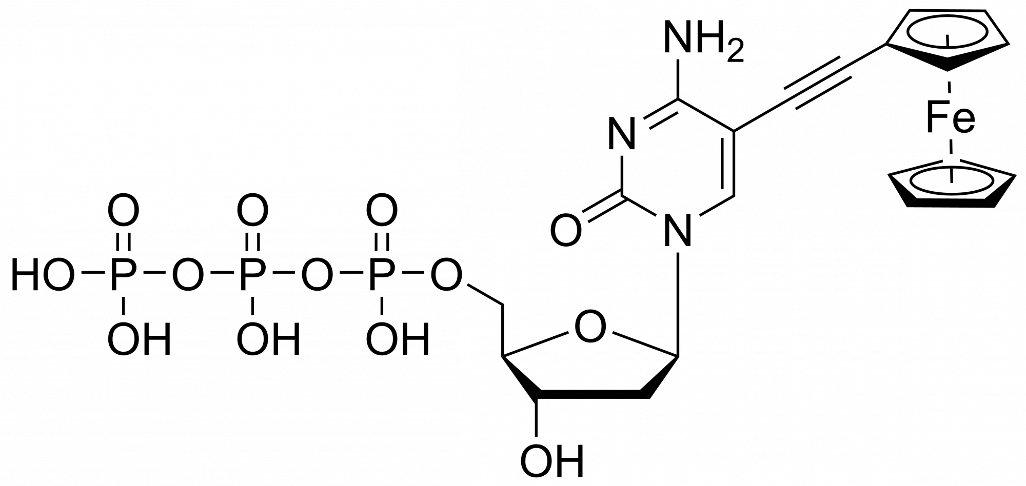 5-(Ferrocene-1-yl-ethynyl)-2′-deoxycytidine triphosphate – CAS 1150105-35-3