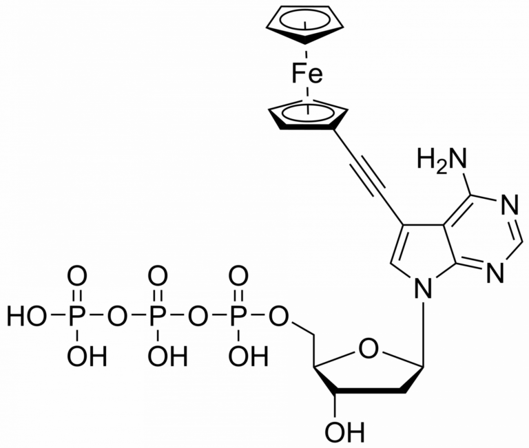 Main product photo - 7-(Ferrocene-1-yl-ethynyl)-7-deaza-2′-deoxyadenosine triphosphate – CAS 1007229-83-5