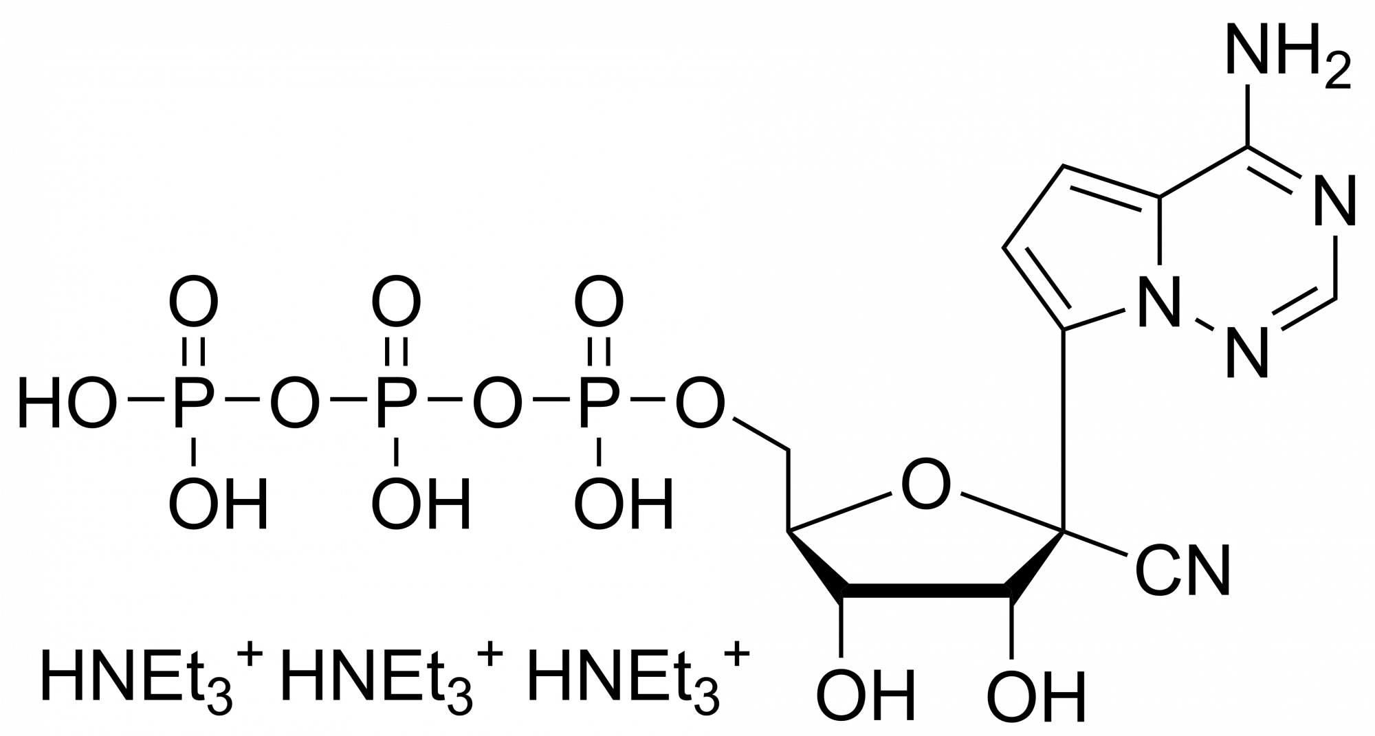 Remdesivir triphosphate triethylammonium – GS-443902 – CAS 2725956-16-9