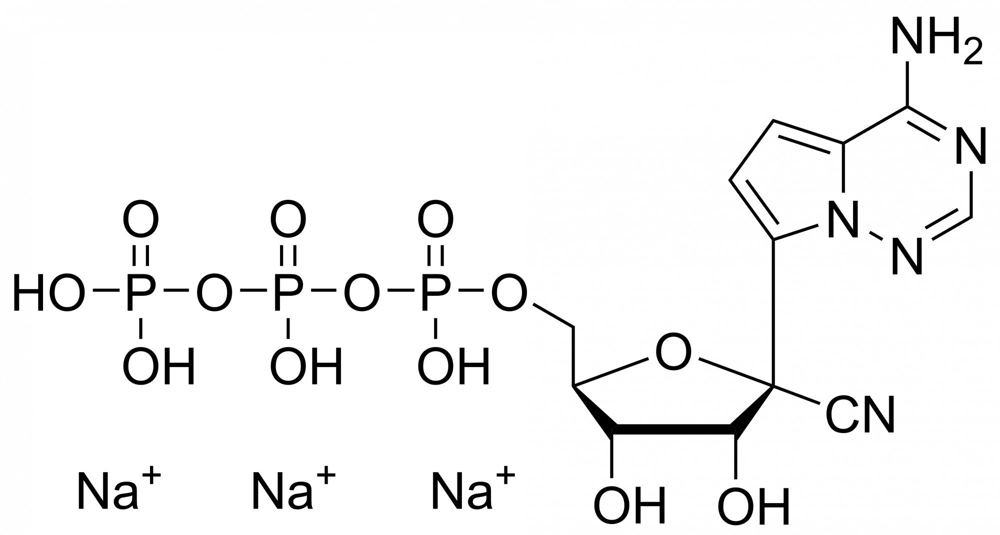 Remdesivir triphosphate trisodium – GS-443902 – CAS 1355050-21-3