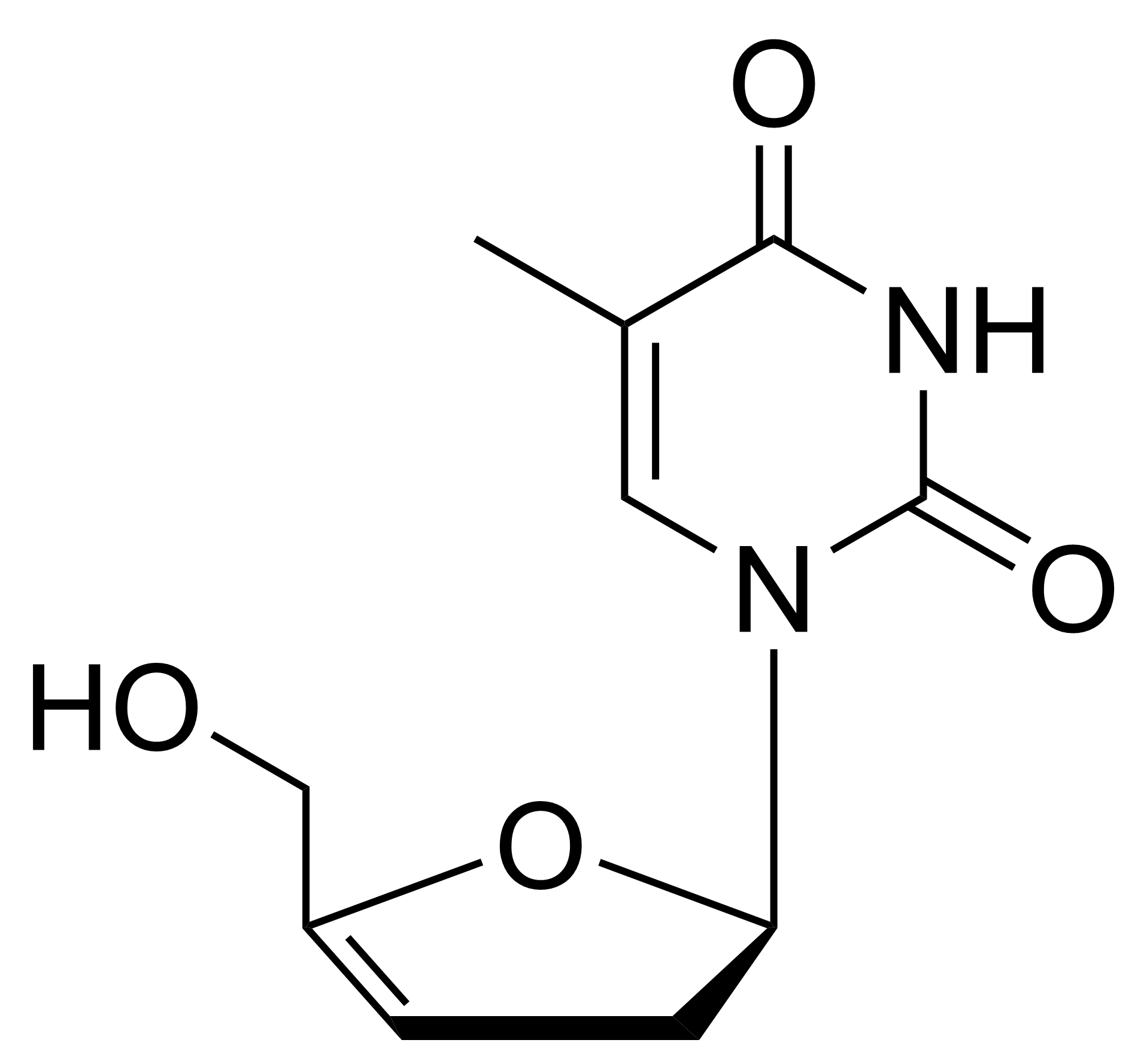 3′,4′-Didehydro-3′-deoxythymidine – CAS 37782-89-1