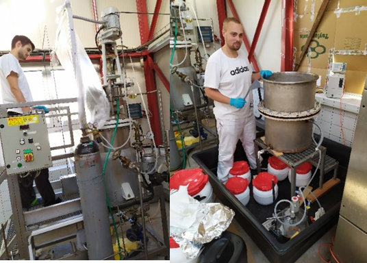 SigutLabs_Figure 2: Neutralization of 60 kg batch performed in a stainless steel bioreactor