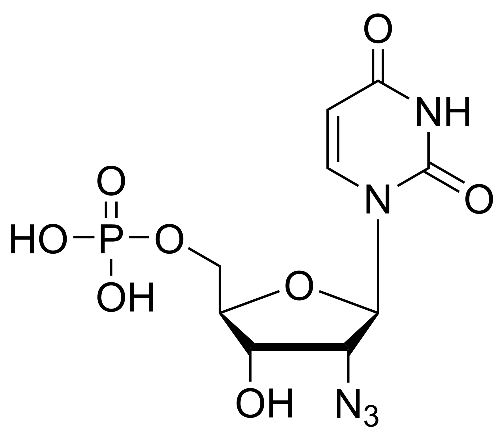 2′-Azido-2′-deoxyuridine monophosphate – CAS 36792-48-0