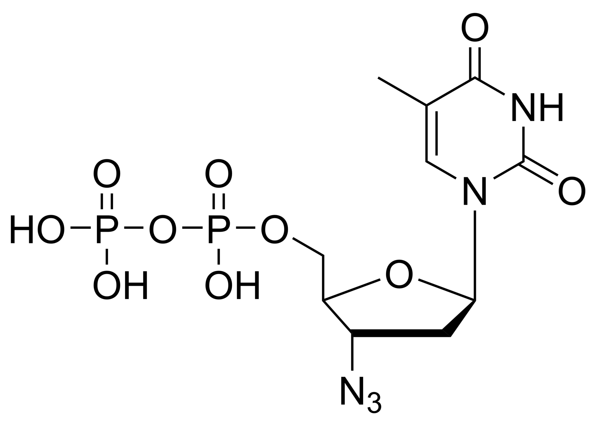 Zidovudine diphosphate – CAS 106060-89-3