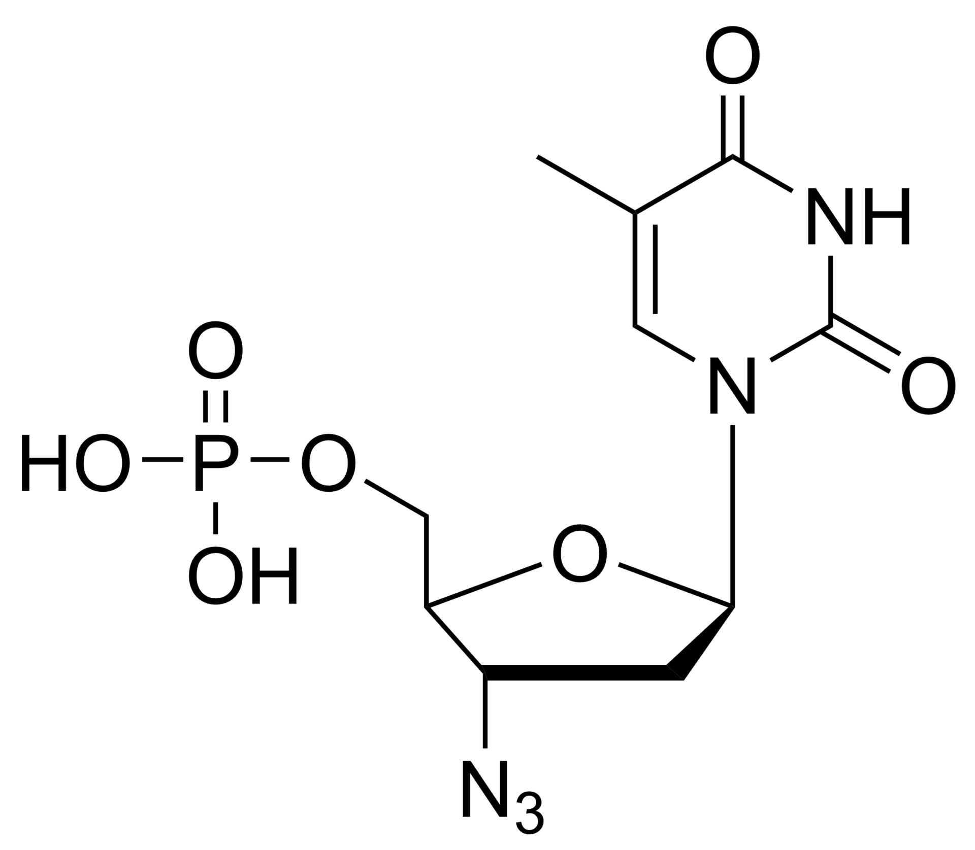 Zidovudine monophosphate – CAS 29706-85-2