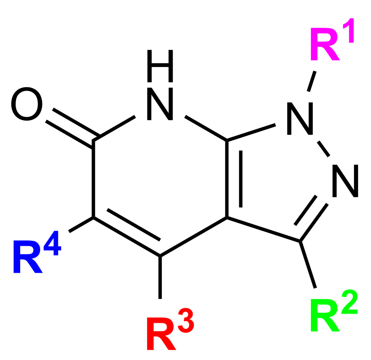 Figure 1: General structure of novel CDK and GSK inhibitors